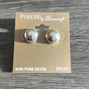 Silver earrings